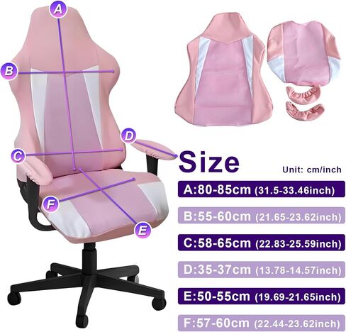 Gaming Chair Covers,Stretchable Soft Thick Breathable Mesh Scratch Resistant Gaming Chair Seat Cover with 2Pcs Armrest Slipcovers(Black-red,Style 1) in Saudi Arabia