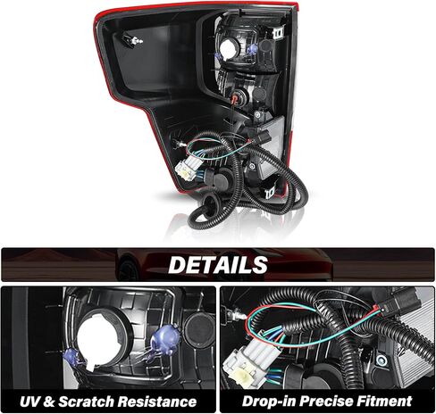Bryght Tail Light Assembly تناسب 2016-2023 Nissan Titan/Titan XD مصباح Brake Brake Brake Side (مع المصابيح) in Saudi Arabia
