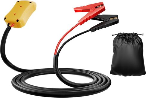 كابلات الطائر مع محول لبطارية DeWalt 20V ، 8AWG بطارية محمولة Dewalt Jumper Starter Automotive Booster Cables Power for Car Jump Starting باستخدام أداة (2 قدم) in Kuwait