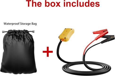 كابلات الطائر مع محول لبطارية DeWalt 20V ، 8AWG بطارية محمولة Dewalt Jumper Starter Automotive Booster Cables Power for Car Jump Starting باستخدام أداة (2 قدم) in Kuwait