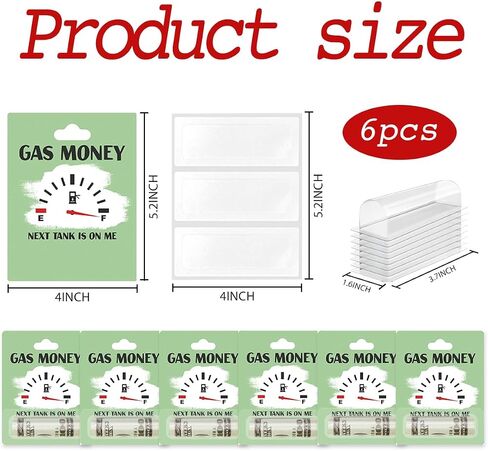 WINGTECA 6Pcs Funny Money Holder for Cash Gift Money Gift Ideas for Teen Boys Girls Christmas Easter Birthday Gifts Cash Cards Holder with Plastic Cover and Adhesive for Party Decorations in Saudi Arabia