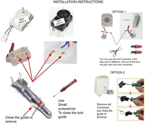 Glob Pro Solutions يناسب 297279500 متوافق مع Frigidaire Kenmore Intenser Fanfits Old # 241584301 ، 7241584301 in Saudi Arabia