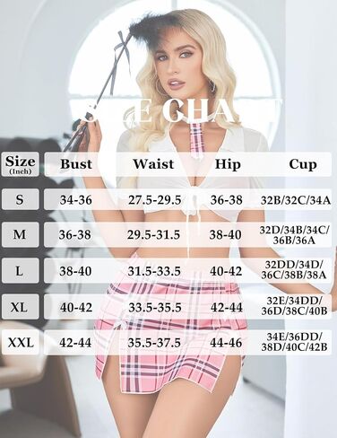 Avidlove Lingerie Set for Women Sexy Schoolgirl Outfits Costume Mesh Sheer Tie Top and Mini Skirt with Thong in Saudi Arabia