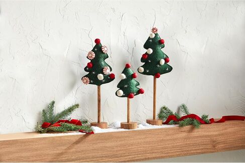Mud Pie Felt Pom Pom Tree Sitter, Medium, 14" x 6" Dia in Saudi Arabia