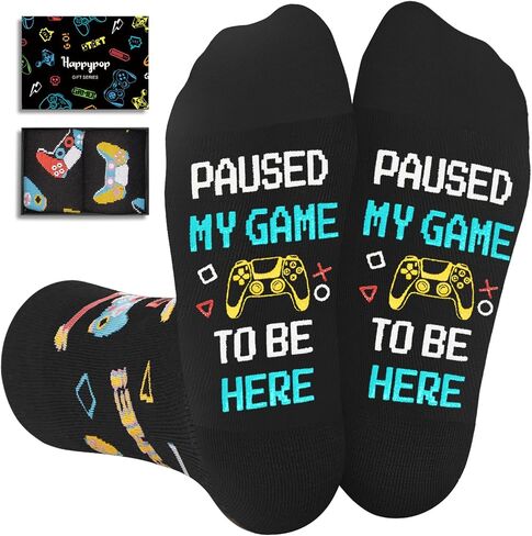Gamer Gifts for Boys - Video Game Socks for Kids, Funny Gifts for Gamers, Gaming Stocking Stuffers 10-12 Year Old in Saudi Arabia
