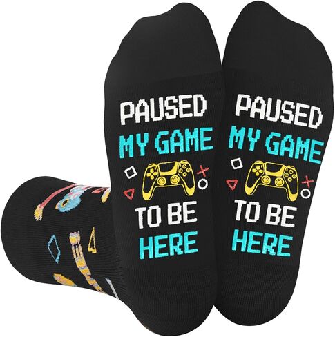 Gamer Gifts for Boys - Video Game Socks for Kids, Funny Gifts for Gamers, Gaming Stocking Stuffers 10-12 Year Old in Saudi Arabia