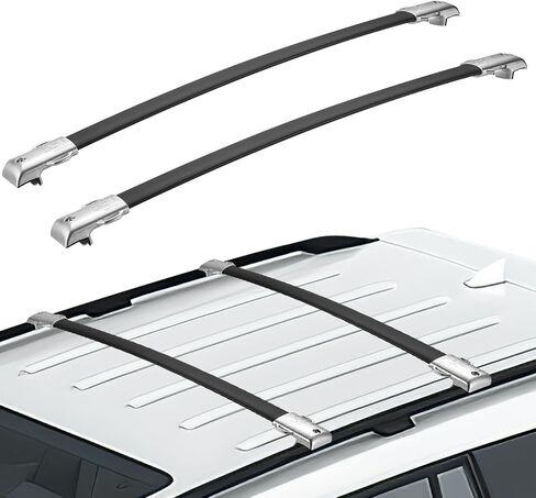 رفوف سقف Joytutus Cross Cross متوافقة مع GX460 2010-2023 ، قضبان السكك الحديدية السقف الألومنيوم ، أشرطة شحن ضوضاء منخفضة على السطح على السطح المنخفض in Saudi Arabia