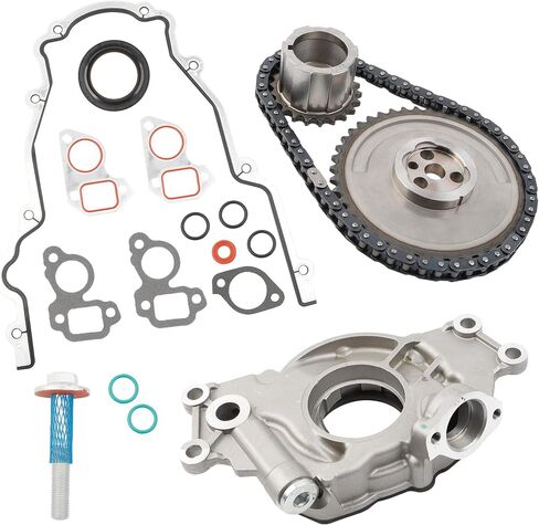 Dasbecan LS High Volume Oil Pump Timing Chain Kit M295HV Compatible with Chevy Silverado Avalanche GMC Sierra Yukon Cadillac Escalade 4.8L 5.3L 5.7L 6.0L LS1 LS2 LS3 L96 LM7 LR4 LQ4 Engine 1997-2013 in Saudi Arabia