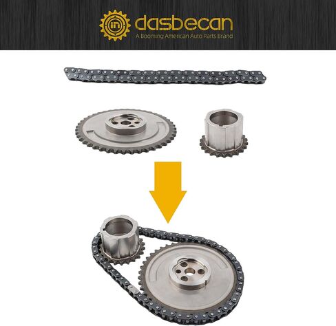 Dasbecan LS High Volume Oil Pump Timing Chain Kit M295HV Compatible with Chevy Silverado Avalanche GMC Sierra Yukon Cadillac Escalade 4.8L 5.3L 5.7L 6.0L LS1 LS2 LS3 L96 LM7 LR4 LQ4 Engine 1997-2013 in Saudi Arabia
