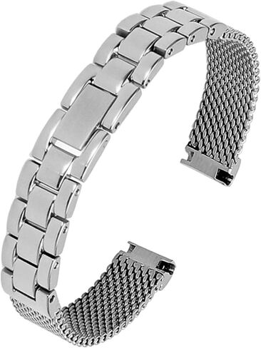 watch strap, stainless steel strap solid metal 10mm suitable for small girl in Saudi Arabia