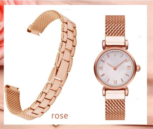watch strap, stainless steel strap solid metal 10mm suitable for small girl in Saudi Arabia