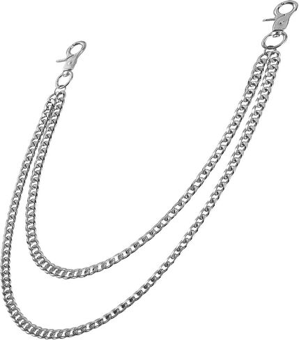 سلسلة محفظة Zekee Heavy Duty للرجال والنساء - سلسلة مفاتيح راكب الدراجة النارية الشرير للجينز وحلقات الحزام واستخدام الجيب in Kuwait