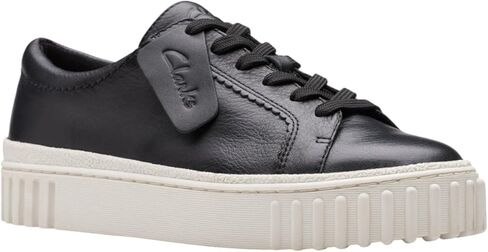 حذاء رياضي نسائي من Clarks Mayhill Walk، جلد أسود، 9.5 M US in Kuwait