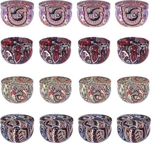 16 Pack Scented Candles Gift Set, Natural Soy Wax Travel Tin Candles for Home Scented, Ideal for Christmas, Birthday, Thanksgiving, Valentines Day Gifts in Saudi Arabia