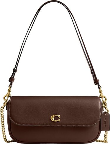 Coach Brook Flap Chain Bag, B4/Maple in Saudi Arabia