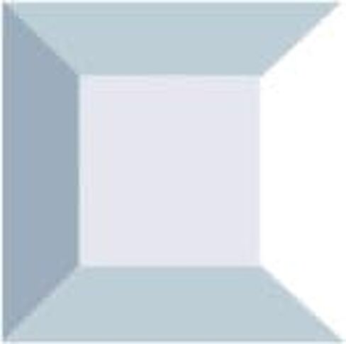 Stained Glass 2 X 2 Inch Clear Square Bevels Pack of 10 in Saudi Arabia