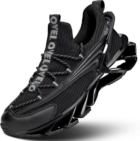 Men's Trail Runners Fashion Sneakers Breathable Mesh Running Shoes Blade Non Slip Casual Athletic Walking Shoes in Kuwait