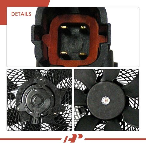 A-Premium A/C Condenser Fan Assembly Compatible with Select Infiniti Models - FX45 2003-2008, 4.5L - Replace# 21481CG000 in Saudi Arabia
