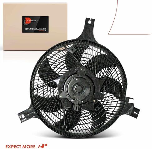 A-Premium A/C Condenser Fan Assembly Compatible with Select Infiniti Models - FX45 2003-2008, 4.5L - Replace# 21481CG000 in Saudi Arabia