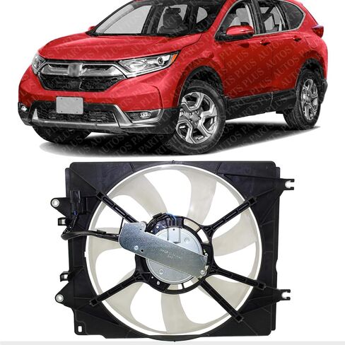 Front A/C Condenser Cooling Fans Assembly Right Passenger Side Direct Replacement Compatible With 2017-2022 Honda CR-V HO3113141 386155PAA01-PFM 386165PAA01 in Saudi Arabia