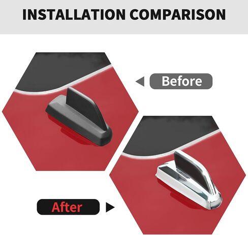 RT-TCZ Roof Antenna Cover Trim Decoration Exterior Accessories for Chevy Silverado/Suburban/Tahoe 2014-2018,for GMC Yukon/Sierra 2014-2018,for Cadillac Escalade 2014-2018 (Black Carbon Fiber) in Saudi Arabia