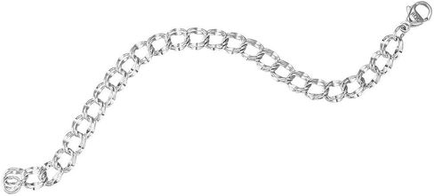 Rembrandt Sterling Silver Double Link Bracelet 7 inches in Saudi Arabia