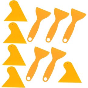 TIDTALEO 10pcs Car Film Scraper Triangle and Straight Tools for Vehicle Window Film Installation Lightweight and Portable Membrane Removing Scrapers for Car Accessories in Kuwait