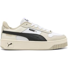 حذاء رياضي نسائي من PUMA CARINA STREET SUEDE، دافئ أبيض متجمد عاجي فضي سماوي، 8.5 in Kuwait