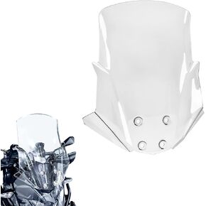 Motorcycle Windshield Deflector Double Bubble Windscreen Fit for Versys-X300 Versys-X250 2017 2018 2019 2020 2021 2022 2023 2024 2025 Wind Shield Screen Visor Flyscreen, Transparent in Kuwait