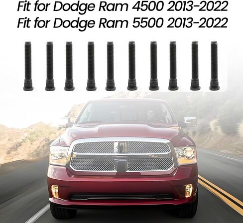 ASTROSYNC Rear Wheel Lug Stud Fit for Dodge Ram 4500 5500 2013-2022 Replace 6509420AA, 10PCS in Saudi Arabia