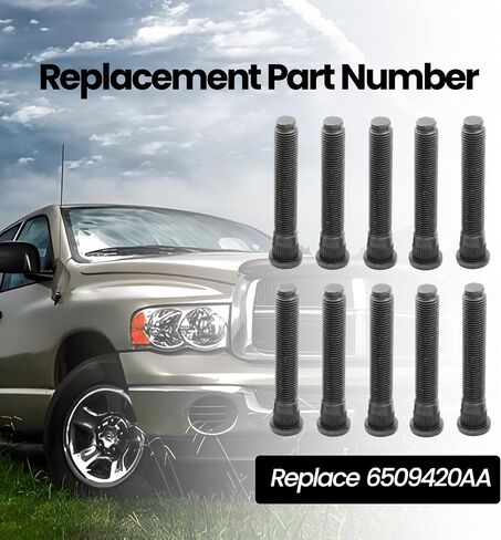 ASTROSYNC Rear Wheel Lug Stud Fit for Dodge Ram 4500 5500 2013-2022 Replace 6509420AA, 10PCS in Saudi Arabia