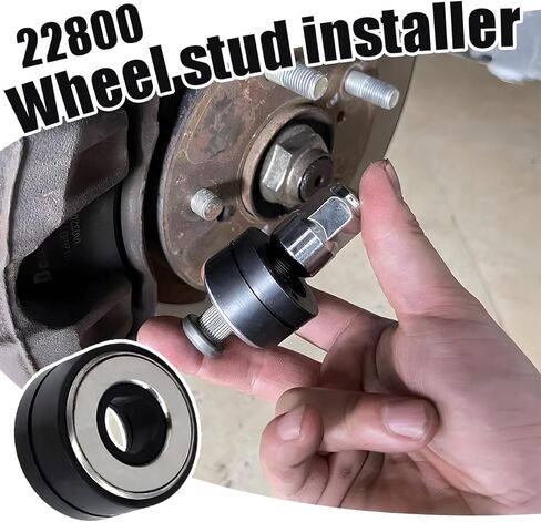 BESULEN 22800 Car Wheel Stud Installer, Safe Durable Vehicle Tire Stud Installing Tool, Automotive Replacement Accessories Compatible with Most SUV RV Light-Duty Truck Wheel Stud in Saudi Arabia