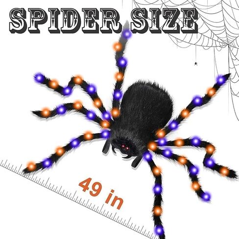 حقيبة ظهر Halloween Spider Backpack ، Spider Costume Boys Girls with LED LIGHT ، in Saudi Arabia