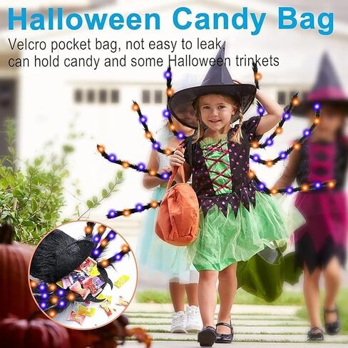 حقيبة ظهر Halloween Spider Backpack ، Spider Costume Boys Girls with LED LIGHT ، in Saudi Arabia