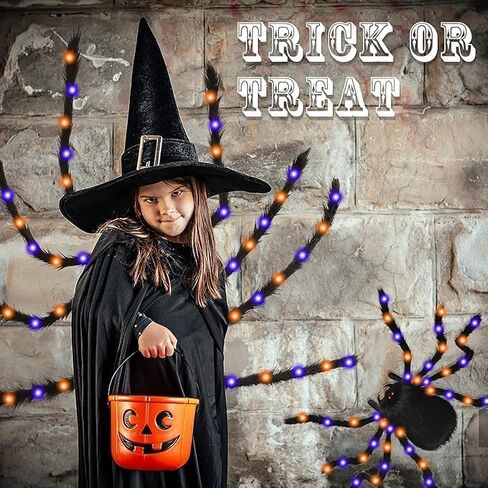 حقيبة ظهر Halloween Spider Backpack ، Spider Costume Boys Girls with LED LIGHT ، in Saudi Arabia