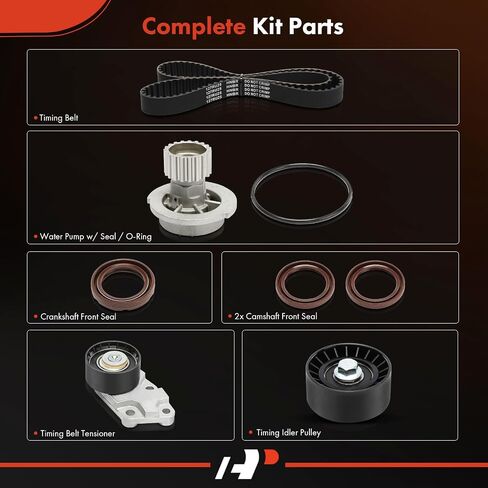 A-Premium Engine Timing Belt Kit with Water Pump Compatible with Chevrolet Aveo 2004-2011, Aveo5 2006-2008 & Pontiac Wave 2005-2008, Wave5 2005-2007 & Suzuki Swift+ 2004-2008 - 1.6L in Saudi Arabia