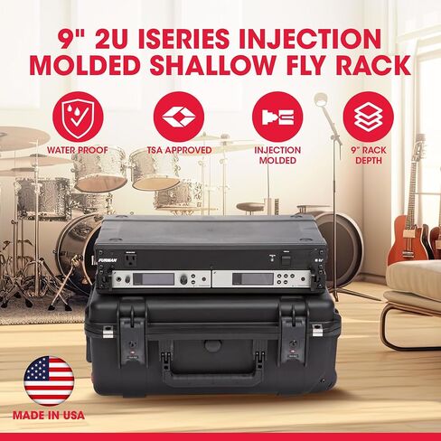 SKB 3i-2011M103U iSeries 3U Shallow Fly Rack Case - 9" in Kuwait