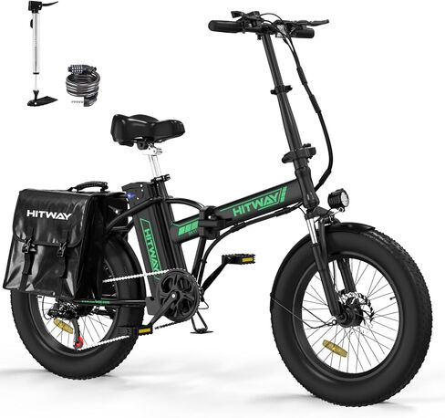 Electric Bike for Adults, 20" x 4.0 Fat Tire Ebike with 750W Motor, 48V/15Ah Foldable Electric Bicycle, E Bike Long Range for Mountain Beach Snow, 7-Speed, UL2849 Certified in Kuwait