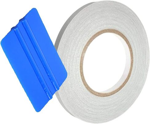 VViViD Clear Car Door Edge Sealing Paint Finish Protector Strip 0.5 Inch x 20ft Roll Includes Blue Squeegee in Saudi Arabia