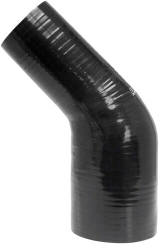 HPS HTSER45-300-325-BLK السيليكون عالية درجة حرارة 45 درجة 45 درجة مخفضة الكوع خرطوم مقرن ، 30 رطل واحد الضغط in Kuwait