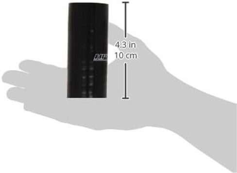 HPS HTSC-138-L4-BLK Silicone High Temperature 4-ply Reinforced Straight Coupler Hose, 100 PSI Maximum Pressure, 4" Length, 1-3/8" ID, Black in Saudi Arabia