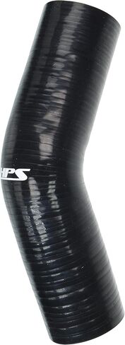 HPS HTSEC45-238-BLK Silicone High Temperature 4-ply Reinforced 45 degree Elbow Coupler Hose, 55 PSI Maximum Pressure, 4" Leg Length on each side, 2-3/8" ID, Black in Saudi Arabia