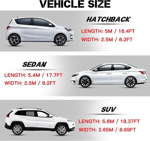 Hail Protector Car Cover, Compatible with Ford Chevrolet Toyota and Many Other Models,Car Cover Waterproof All Weather,5-Layer Thickened Cotton, Protection for SUV and Sedan(Silver, SUV) in Saudi Arabia