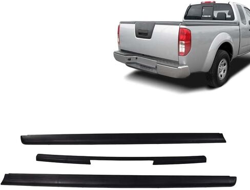 غطاء غطاء الباب الخلفي متوافق مع Nissan Frontier King 2005-2014 ، حماة سكة حديد سرير الكابينة (نماذج كينج كاب فقط) ، 3 عبوات in Kuwait
