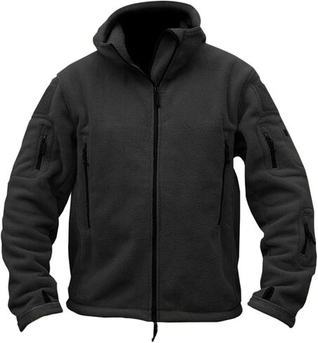 Tactical Jackets For Men Fleece Sherpa Jacket Thicken Thermal Winter Coat Stand Collar Fall Winter Jacket Cardigan in Saudi Arabia