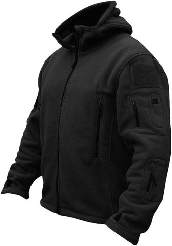 Tactical Jackets For Men Fleece Sherpa Jacket Thicken Thermal Winter Coat Stand Collar Fall Winter Jacket Cardigan in Saudi Arabia