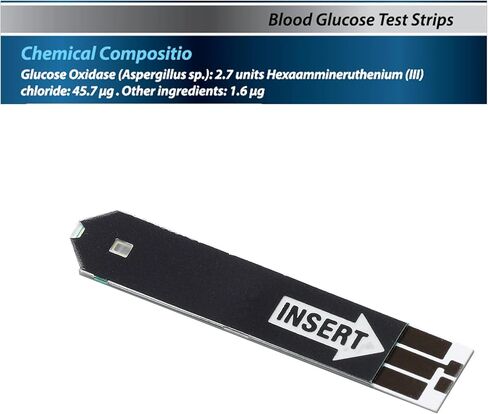 Blood Glucose Test Strips | 100 Count | Diabetic Supplies for Glucose Monitor | Accurate Blood Glucose Monitoring | Tiras para Medir la Glucosa, Compatible with Re Lion Premier Meters in Saudi Arabia