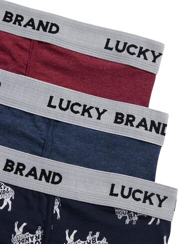 سراويل داخلية للرجال من Lucky Brand - 3 قطع من الملاكمين الرياضيين المضغوطين للرجال مقاس S-XXL in Kuwait