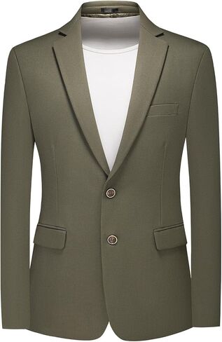 Rogers & Morris Men's Blazer 2 Buttones Casual Slim Fit Suit Jacket Wool Sport Coat Chaqueta de Traje para Hombre in Kuwait