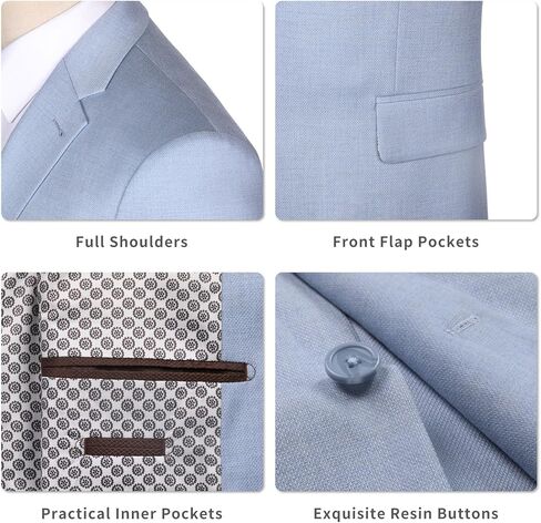 AMY ZHU Men's Sport Coat Modern Fit 2 Button Lightweight Stretch Breathable Blazer Jacket for Casual Daily Travel Wear in Kuwait